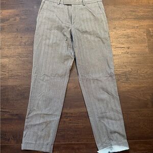 Etro Men's Gray Pinstripe Dress Pants